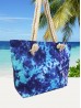 Canvas Tie Dye Print Shoulder Tote